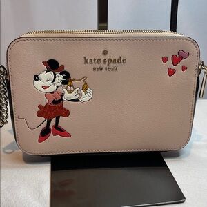 Kate Spade x Disney Minnie Mouse Double Zip Crossbody Bag